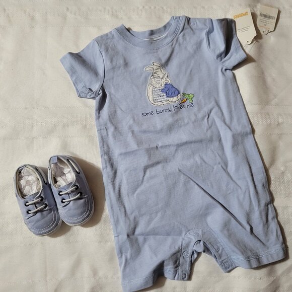 Gymboree Peter Rabbit NWT 18-24 month Romper, size 04 shoes are Used. Mixed Z31 - Picture 4 of 4